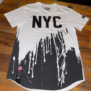 NYC paint drip t shirt for men